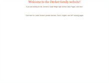 Tablet Screenshot of familydecker.org